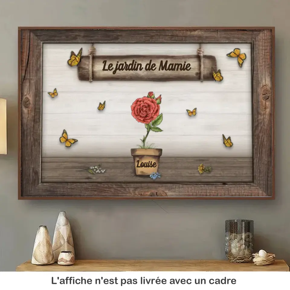 Le Jardin De Maman, Mamie - Poster personnalisé