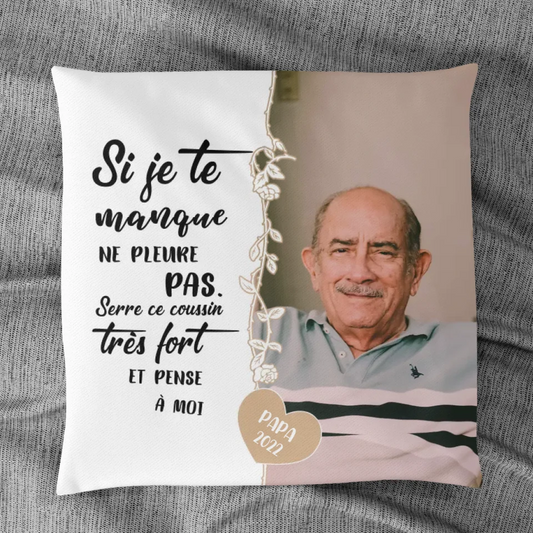 Si Je Te Manque - Famille - Coussin Personnalisé