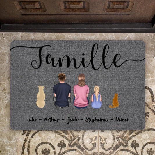 Famille - Paillasson Personnalisé